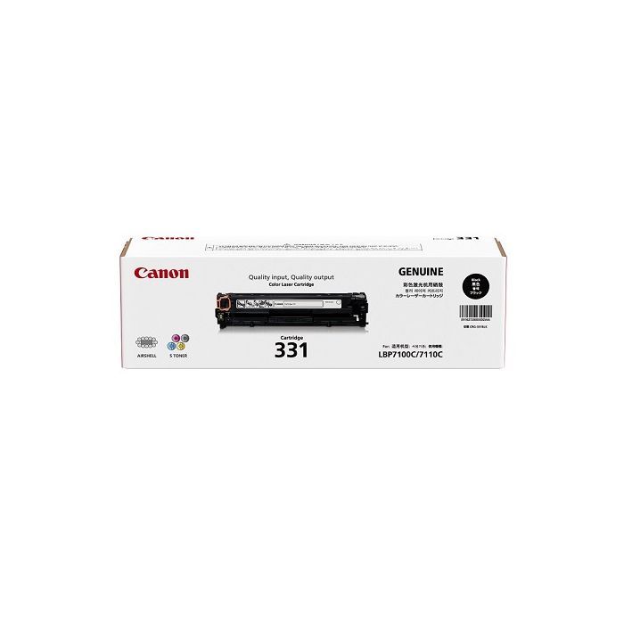 Canon 1400 Pages Toner CRG-331 Pack Laser Cartridge BK Original Black
