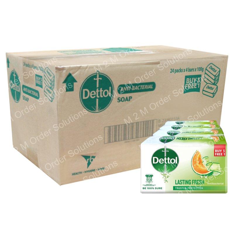 DETTOL STAY FRESH SOAP BAR 24x3 PLUS 1x100G