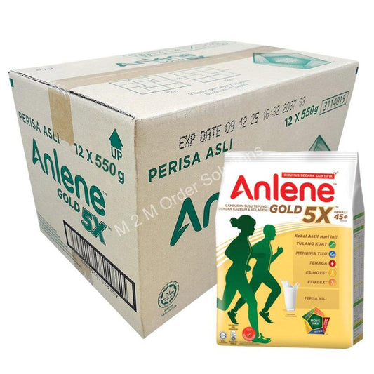 ANLENE GOLD 5X MILK POWDER ORIGINAL 12*550G