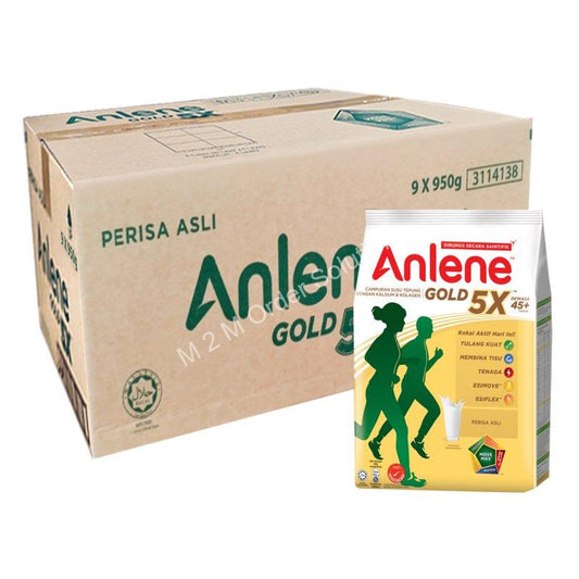 ANLENE GOLD 5X MILK POWDER ORIGINAL 9*950G