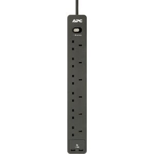 APC by Schneider Electric SurgeArrest Essential PME6U2B-UK Surge Suppressor/Protector
