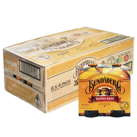 BUNDABERG GINGER BEER 6*4*375ML