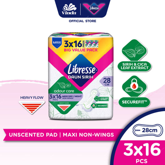 Libresse sanitary pads packaging with Vinda logo on a white background  m2m order solutions