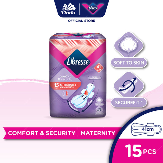 Libresse maternity pads packaging with Vinda logo on a white background  m2m order solutions