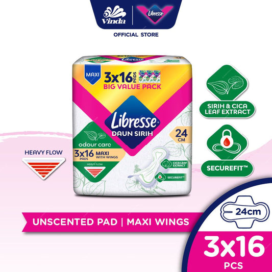 Libresse sanitary pads packaging with Vinda and Libresse branding on a white background  m2m order solutions