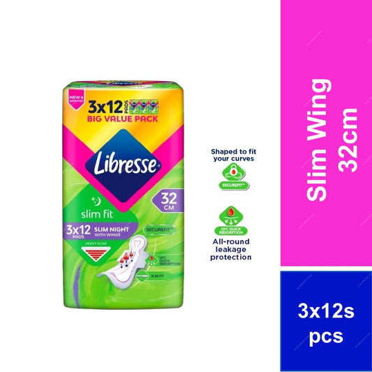 Libresse sanitary pads packaging with product details on a white background  m2m order solutions