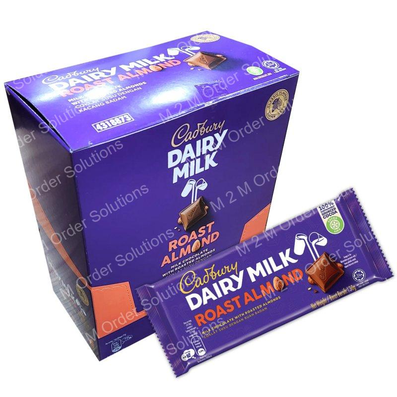 Cadbury-Roasted-Almond-12x130G-M2M-Order-Solutions
