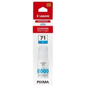 Canon 1 mL Ink Inkjet Cyan 70 Bottle GI-71C Refill