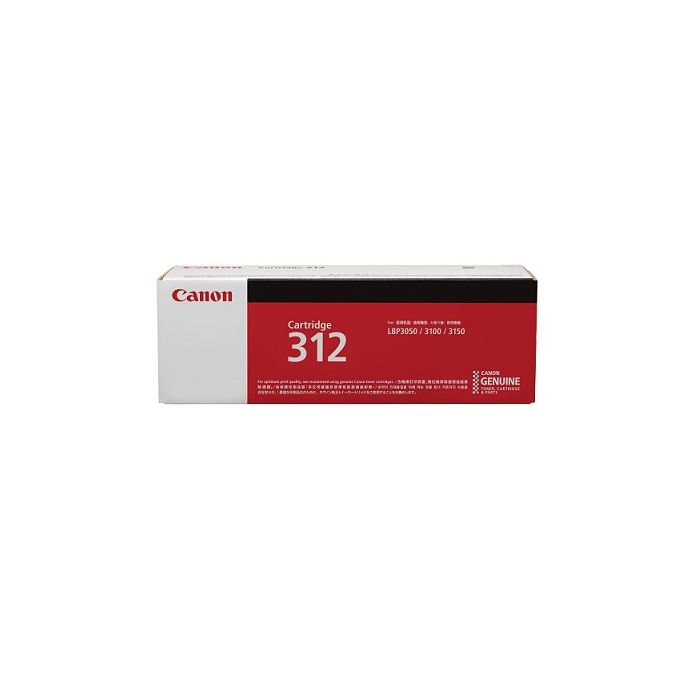 Canon 312 Pack Cartridge 1500 Pages Black Original 1 Laser Cartridge Toner