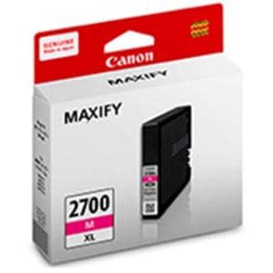Canon Magenta 1500 Pages XL Ink Original Cartridge Pack Inkjet PGI-2700M