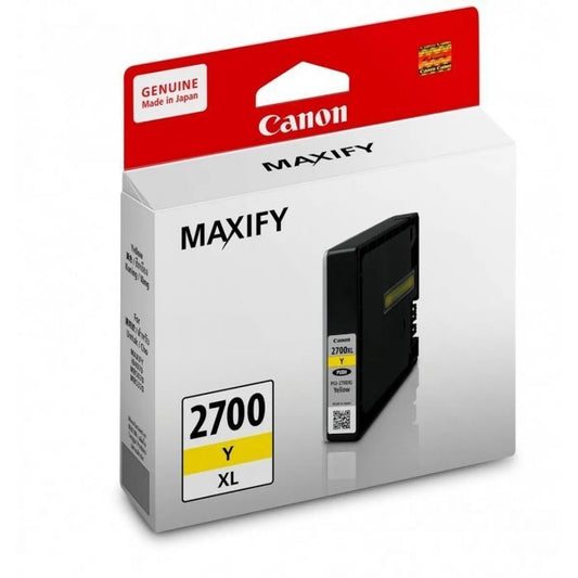 Canon Yellow Pack Cartridge 700 Pages PGI-2700Y Ink Original Inkjet -