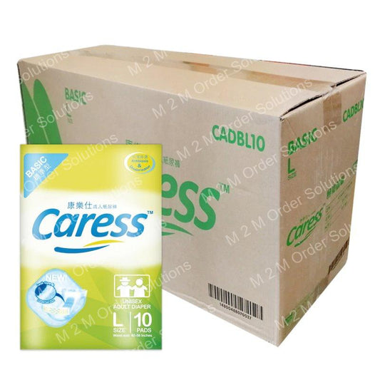 CARESS TAPE L ADULT DIAPER 10*10S