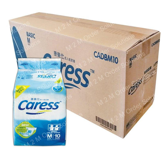 CARESS TAPE M ADULT DIAPER 10*10S