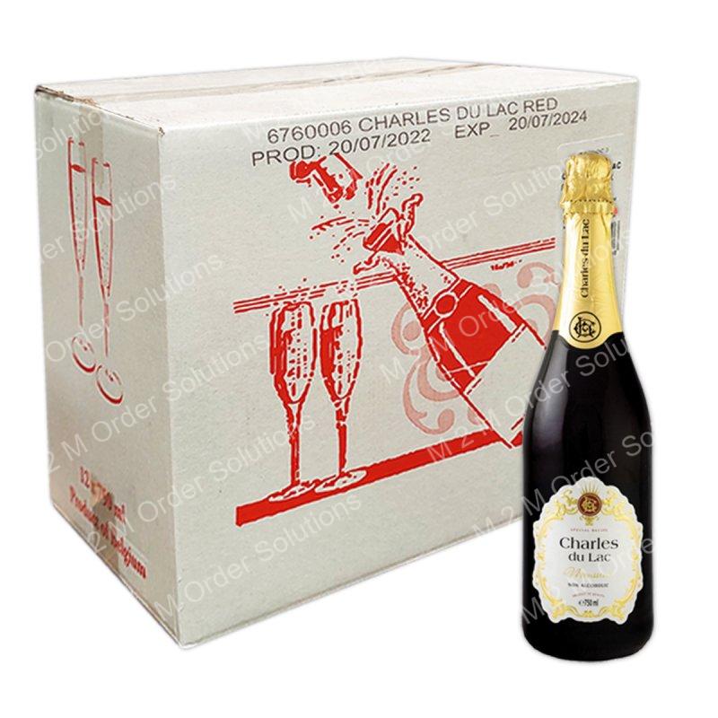 CHARLES DU LAC BELGIUM SPARKLING JUICE - RED GRAPE 750ML (HALAL)