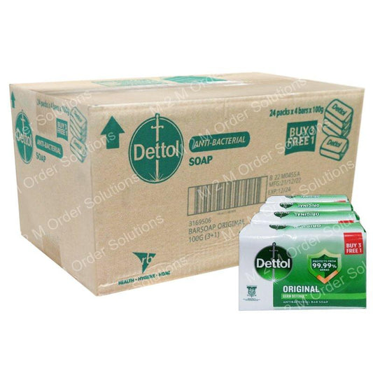 DETTOL ORIGINAL SOAP BAR 24x3 PLUS 1x100G