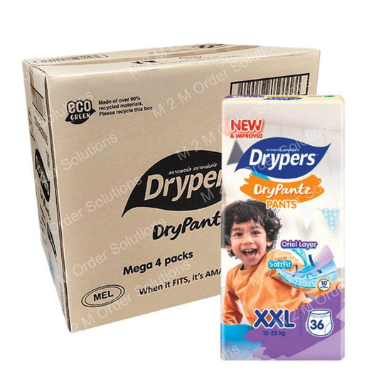 DRYPERS DRYPANTZ XXL DIAPER BABY-4*36S