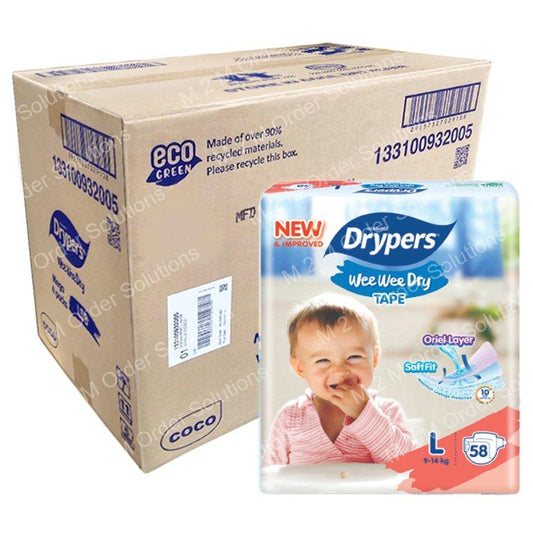 DRYPERS TAPE L DIAPER BABY-4*58S