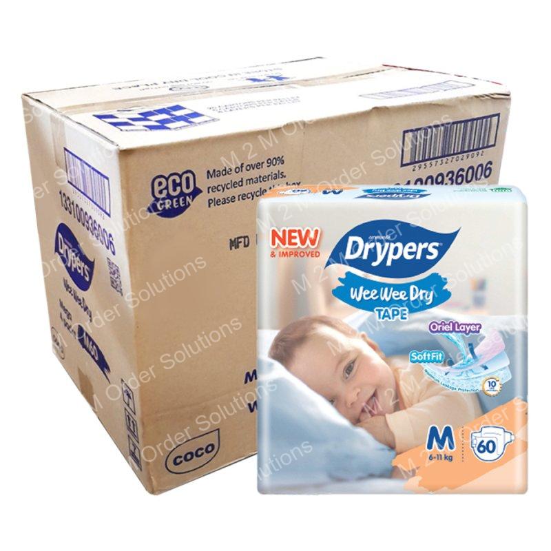 DRYPERS TAPE M DIAPER BABY-4*60S
