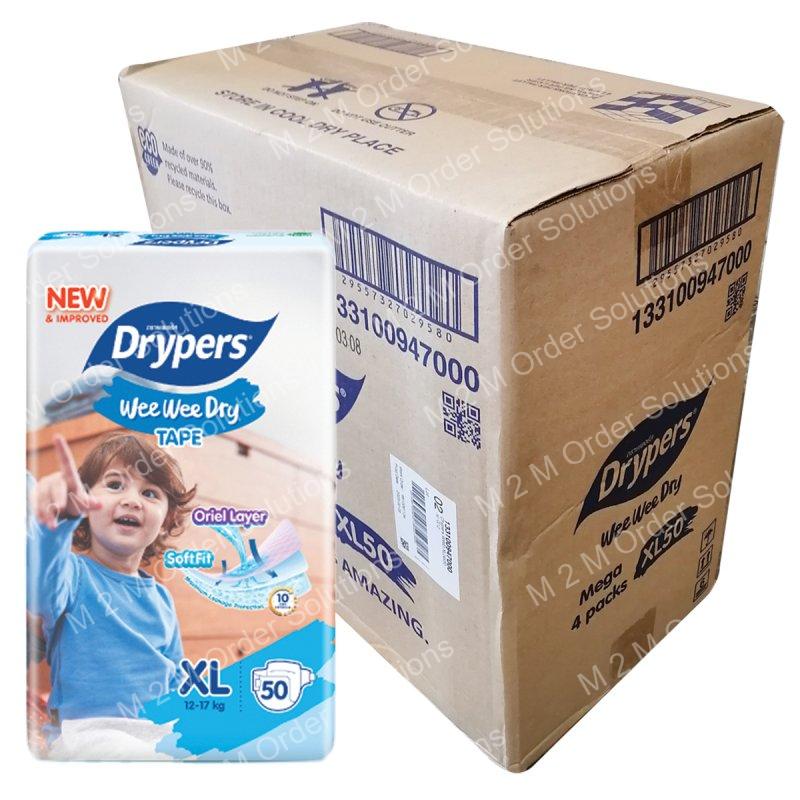DRYPERS TAPE XL DIAPER BABY-4*50S