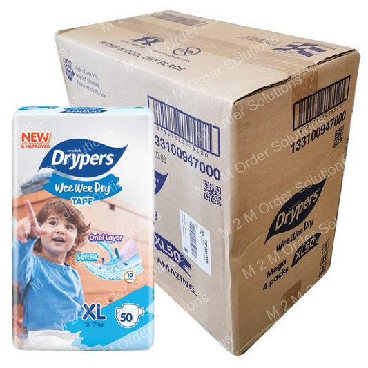 DRYPERS TAPE XL DIAPER BABY-4*50S