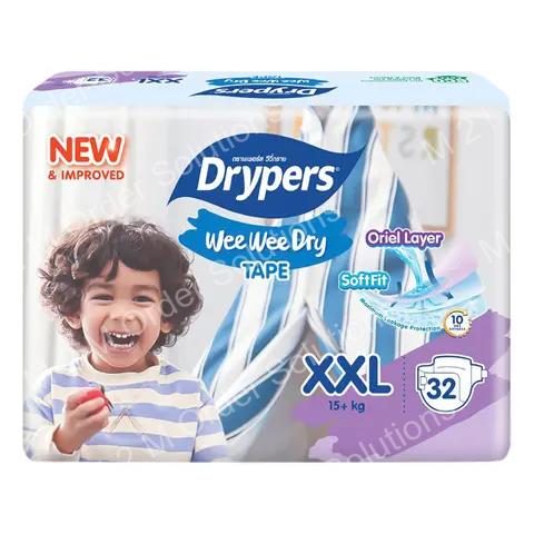 DRYPERS TAPE XXL DIAPER BABY-4*32S