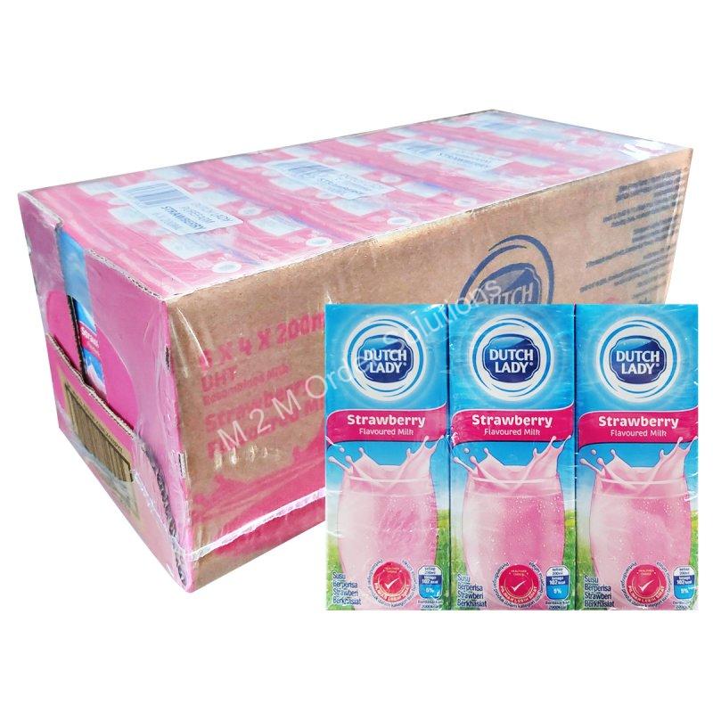DUTCH LADY MILK  STRAWBERRY 4*6*200ML