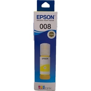 EPSON DURABRITE PIGMENT BOTTLE INKJET 008 70 INK ML REFILL YELLOW 6000 PAGES ECOTANK