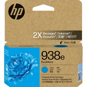 HP 1650 Ink Inkjet - Original Pack Thermal - EvoMore 938e Cyan Pages 1 High Cartridge - Yield
