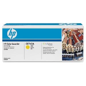 HP - 7300 Single Yellow - 1 307A Original Pack Each Pages Cartridge Laser (CE742A) Toner - -