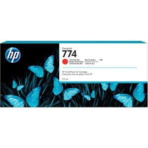 HP 774 - Pack Original - Inkjet Red Ink Chromatic Inkjet Cartridge
