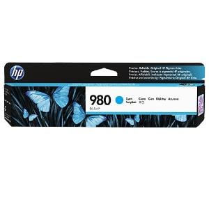 HP 980 Cyan Original 6600 - Pages - 1 Pack (D8J07A) Single - Inkjet Cartridge Ink - Each