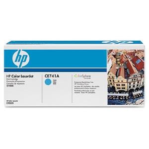 HP Cartridge Laser Original Toner Pages Pack 7300 - - (CE741A) 1 Each Single - 307A Cyan -