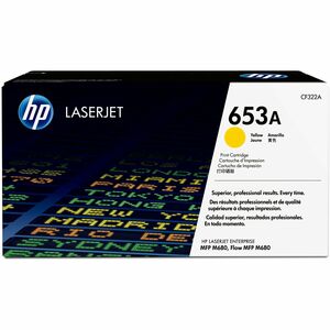 HP - Each Original Standard 653A Toner 1 Pages Yield - - Yellow Cartridge Laser 16500