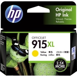 HP - High Inkjet Yellow Ink Pages 825 915XL Original Yield - Pack Cartridge