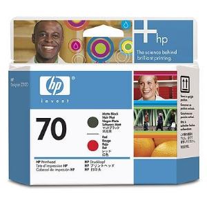 HP - Inkjet 1 Matte Inkjet Each Original Each 1 70 Black, - - - Printhead Red