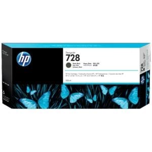 HP - Inkjet Matte 1 Pack Pack - Ink Original - Pack Single - 728B - Inkjet Cartridge 1 Black