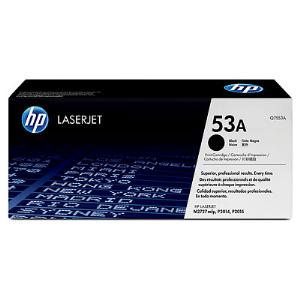 HP - Pages Black - 53A Original Laser (Q7553A) 3000 Pack - Cartridge Toner Single Each 1 -