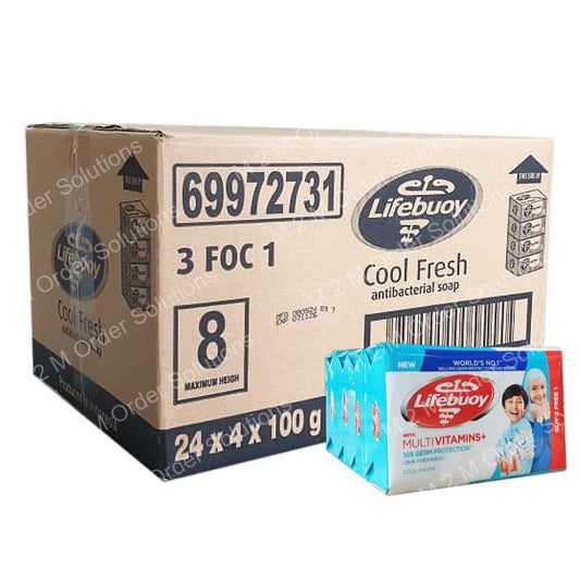 LIFEBUOY COOL FRESH SOAP BAR 24x3 PLUS 1x100G