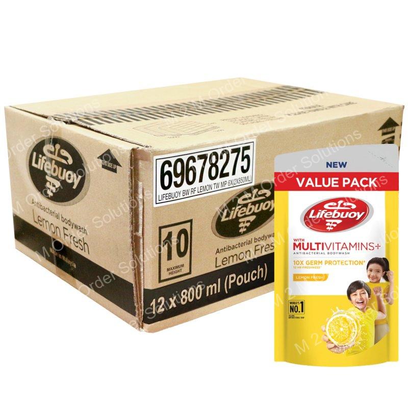 LIFEBUOY FRESHNESS LEMON SOAP 12x800ML