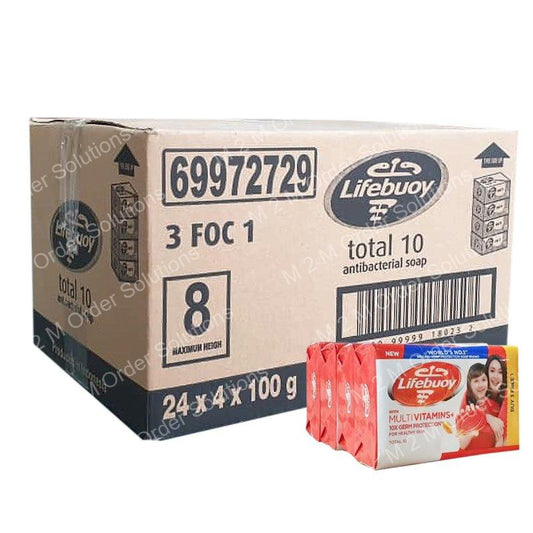 LIFEBUOY TOTAL 10 SOAP BAR 24x3 PLUS 1x100G