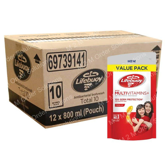 LIFEBUOY TOTAL 10 SOAP PACK 12x800ML