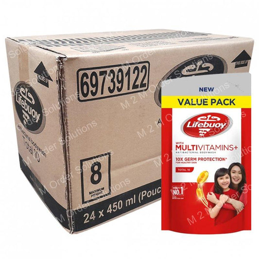 LIFEBUOY TOTAL 10 SOAP PACK 24x450ML