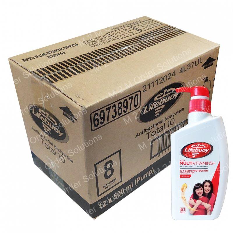 LIFEBUOY TOTAL 10 SOAP SHOWER 12x500ML