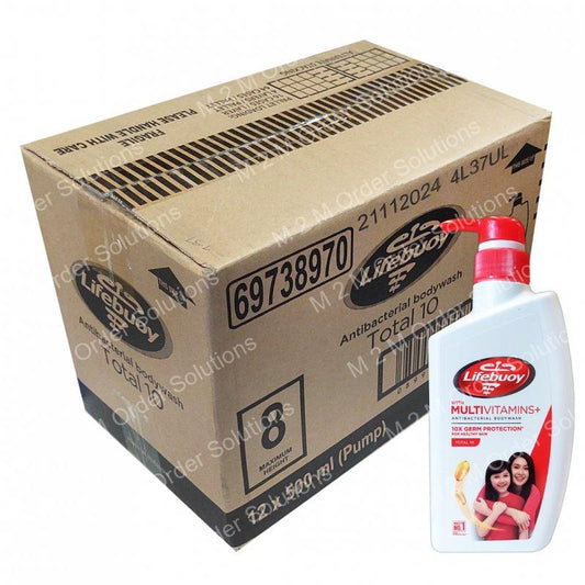 LIFEBUOY TOTAL 10 SOAP SHOWER 12x500ML
