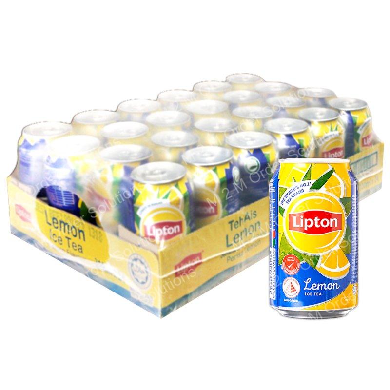 LIPTON TEA AIS LEMON CAN 24*300ML
