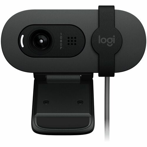 Logitech Brio 105 Webcam 2 Megapixel 30 Fps Graphite Usb Type A 1920 X 1080 Video Cmos Sensor Fixed Focus Clip Microphone For Notebook Computer Windows 10 Macos 10 15