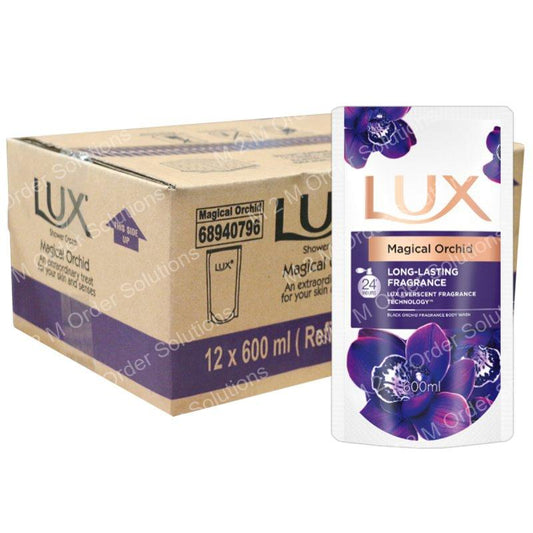 LUX SOAP SHOWER FRAGRANCE ORKID 12x600ML