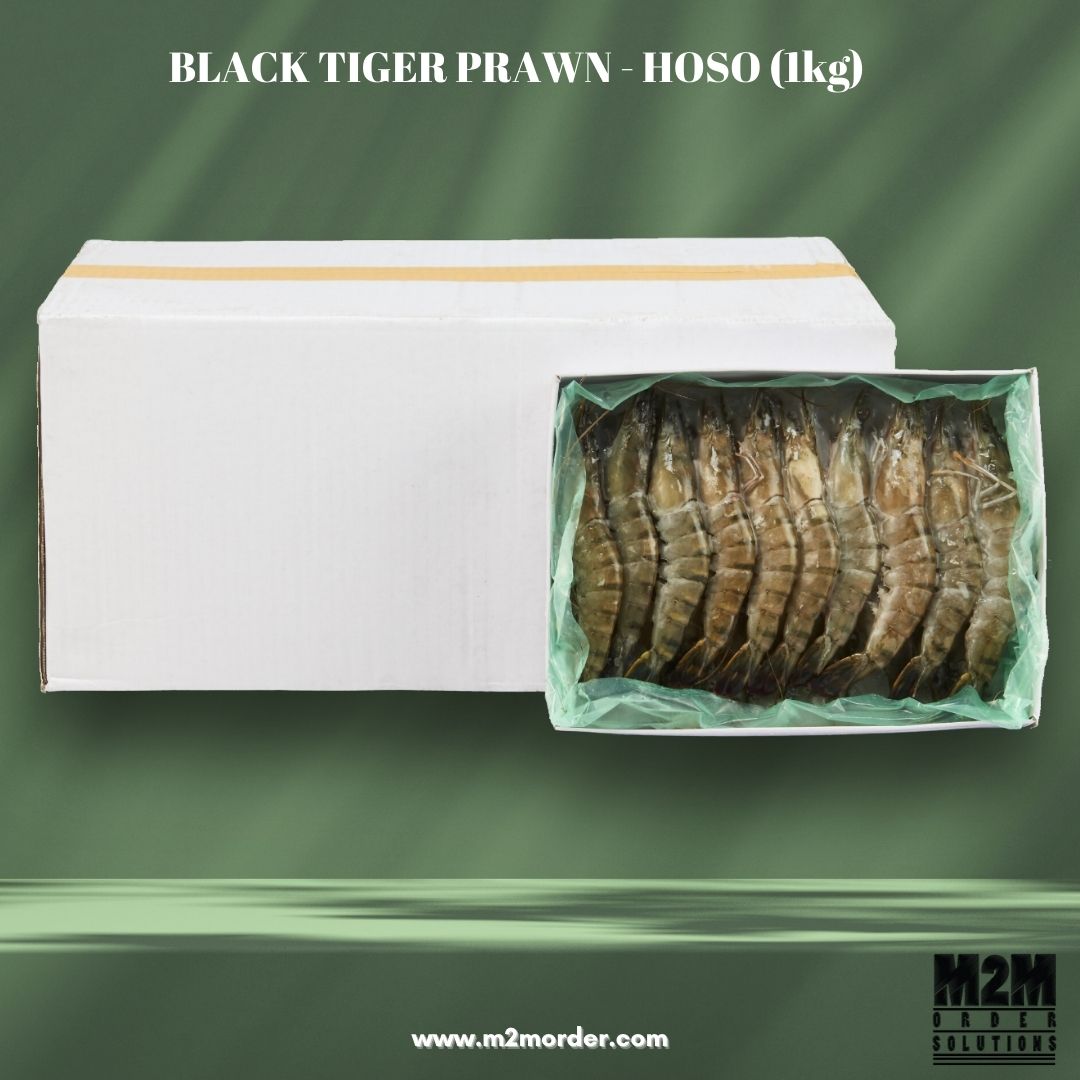 Black Tiger Prawn Hoso 16/20 (1Kg)
