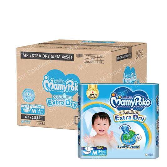 MAMY POKO TAPE M DIAPER BABY-4*54S