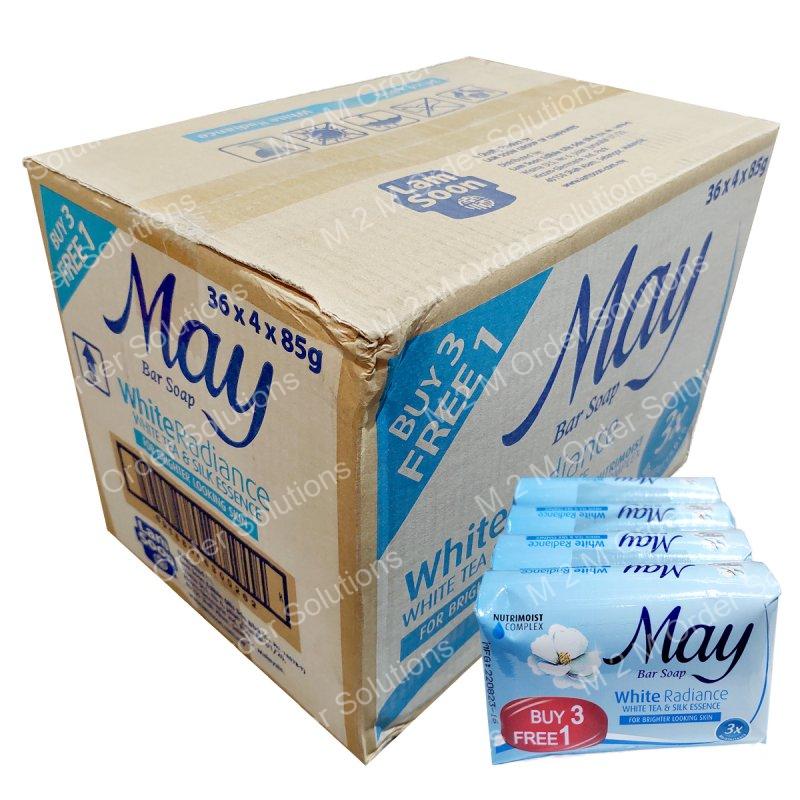 MAY WHITE RADIANCE SOAP BAR 36x3 PLUS 1x75G